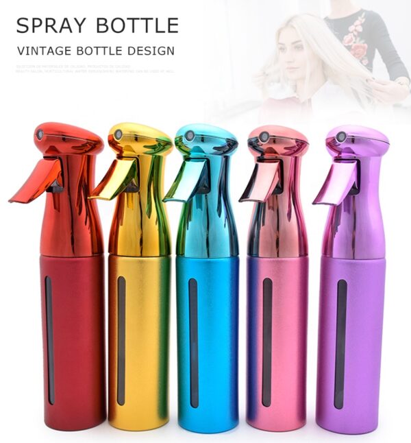 spray bottles Gold Silver Blue Pink Purple