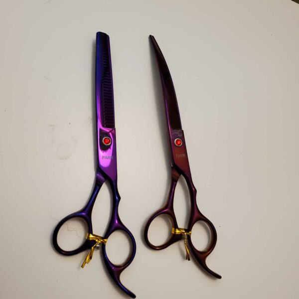 2Pcs Shear Set 7.0 inch Curved and Thinner